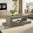 47.24'' Rectangular Coffee Table For Living Room, Farmhouse 2-tier Accent Center Tea Cocktail Table With Storage-1578217776