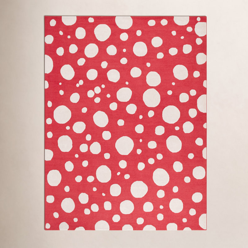 Tapis rouge / ivoire Camey, Rectangle 8 pi x 10 pi