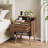 2 Drawer Nightstands With Hidden Drawers, Solid Wood Legs-429043622