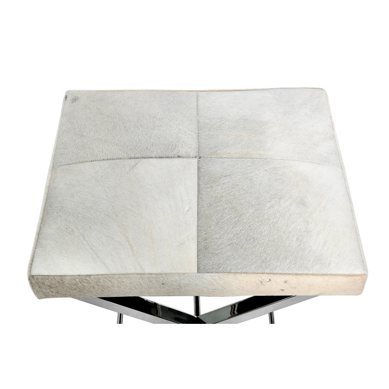 Tabouret d'appoint en acier inoxydable, Chrome