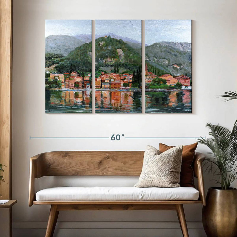 Gillard Varenna, lac de Côme, Italie, H 32 po x l 50 po