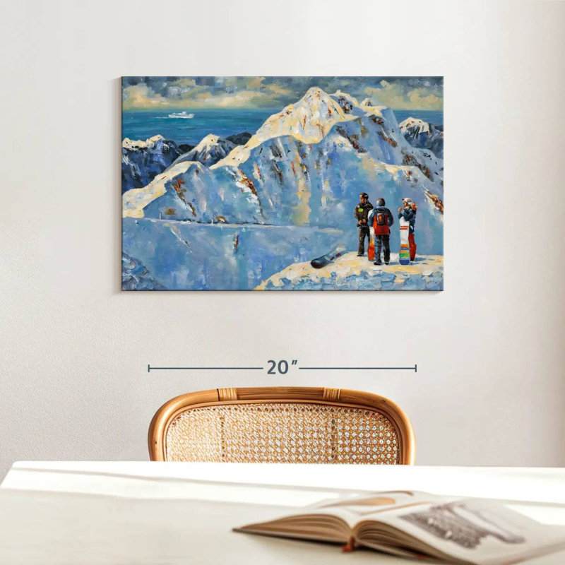 Sireci Ski Mountain, 16" H x 24" W