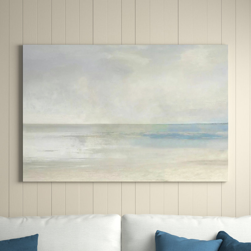 " Pastel Seascape III " by Christy McKee, 18" H x 26" W x 1.5" D, Wrapped Canvas, No Frame