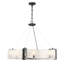 Cloud Break 8 - Light Steel Chandelier