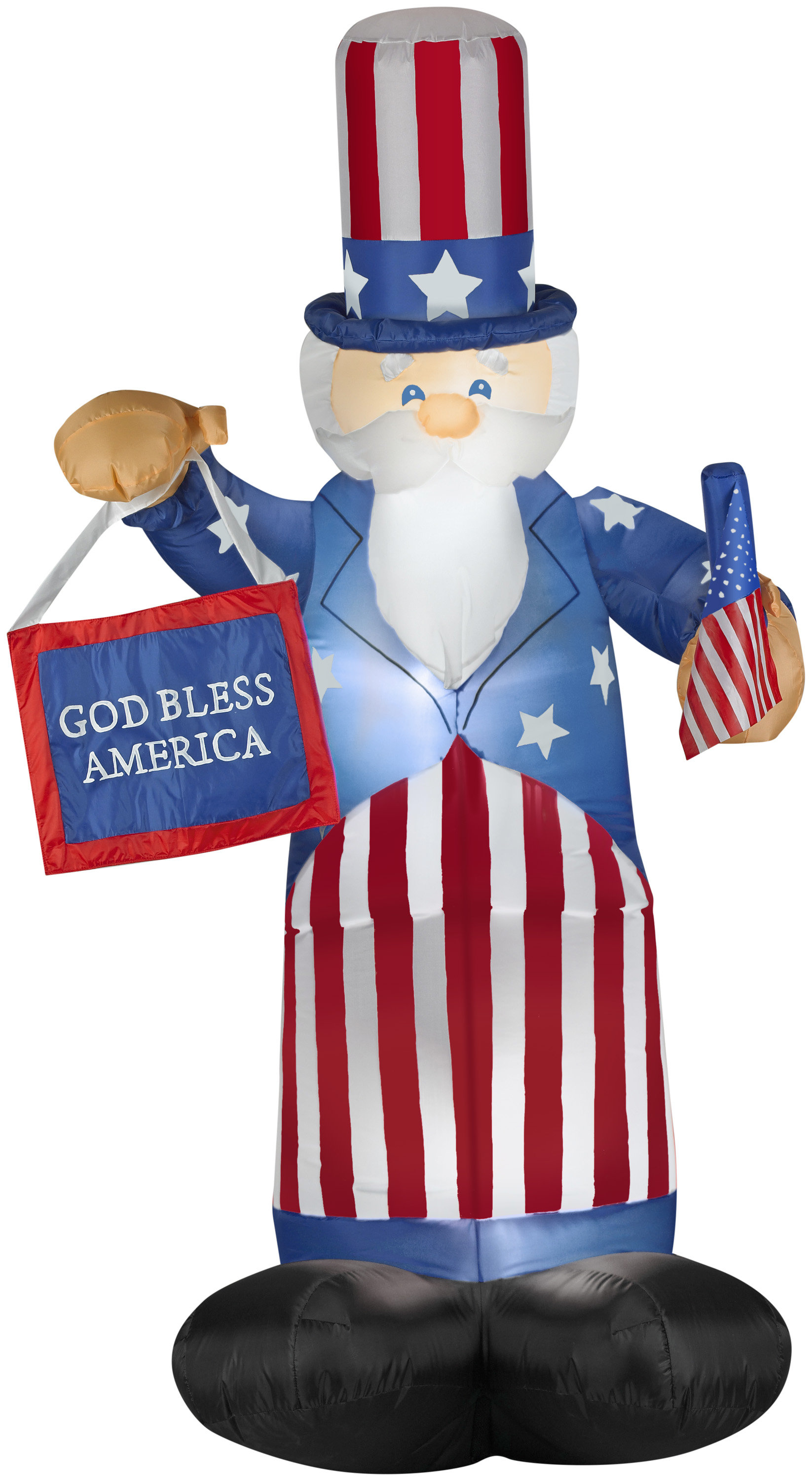 Gemmy Industries Uncle Sam Patriotic Airblown Inflatable & Reviews ...