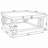 Shannon Silver Square Mirrored Coffee Table