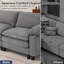 Canapé d'angle rembourré avec 2 repose-pieds-1982651128-1982651130
