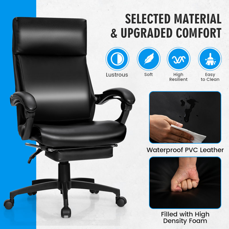 Inbox Zero Executive Chair with Headrest