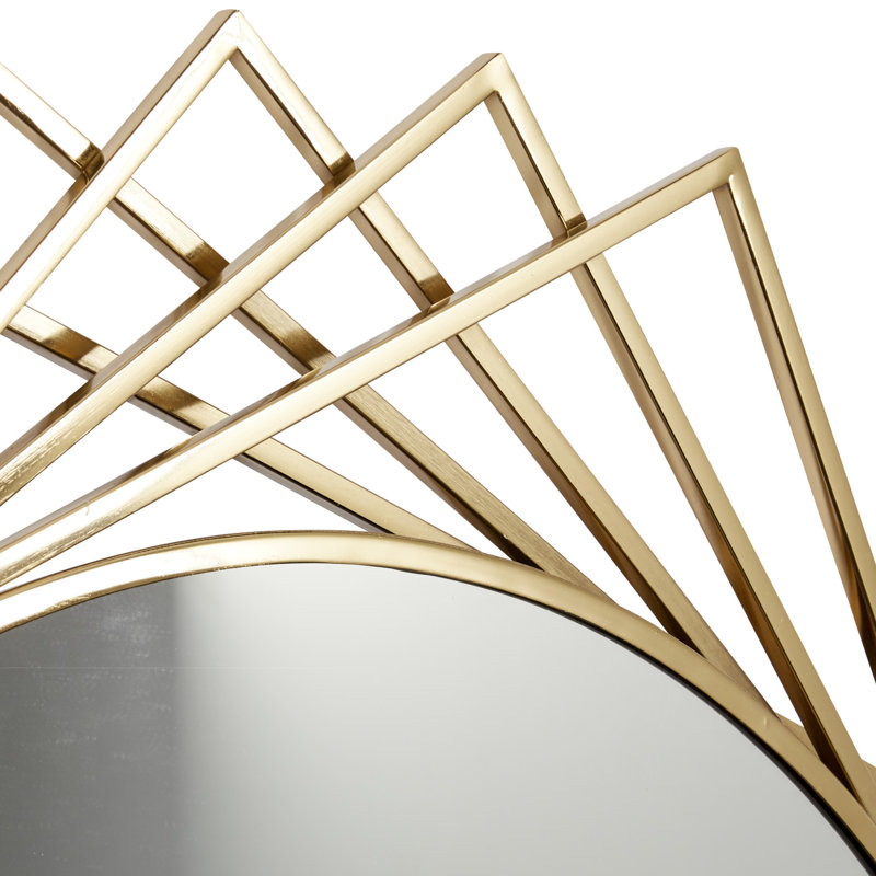 Scheer Circle Mirror, Gold