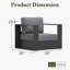 Chaise d'extérieur moderne en aluminium avec coussins-1193183152