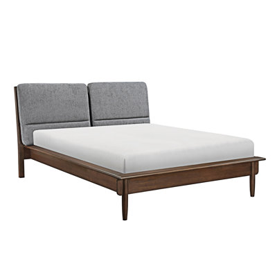 Platm Bed With Upholstered Headboard