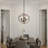 Asjad 3 - Light Iron Globe Chandelier