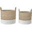 Hand Woven Wicker Laundry Hamper with Handles-105726300