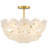 Audrey 4-Light Brushed Gold Semi-Flush Mount