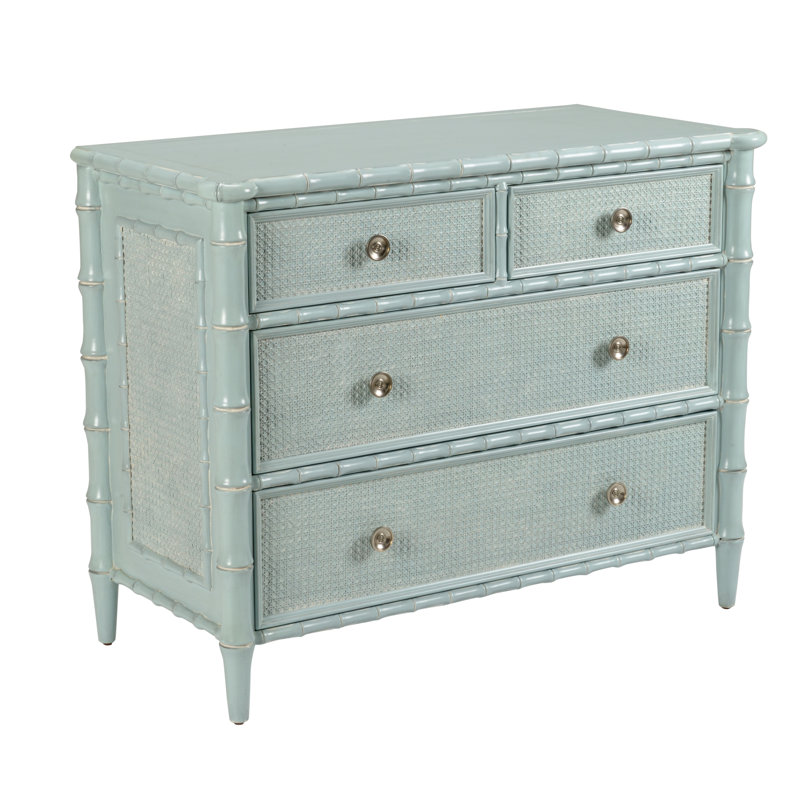 Borneo 4 Drawer Standard Dresser, Yarmouth Blue
