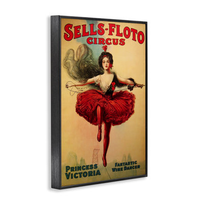 Sells-Floto Circus Vintage Poster Framed Giclee, design by Marcus Jules