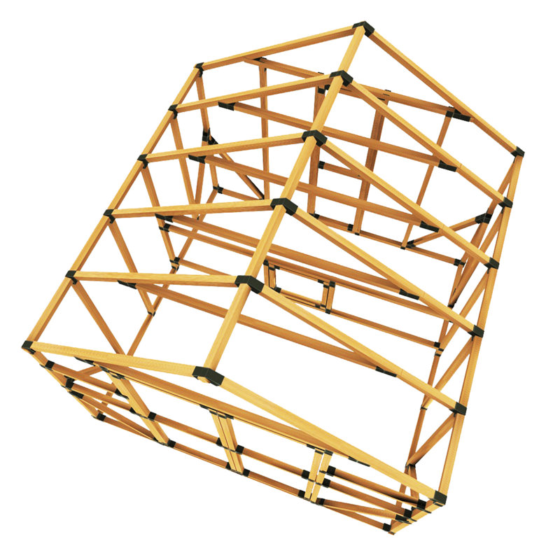 90 Square Feet Chicken Coop with Chicken Run For Up To 22 Chickens