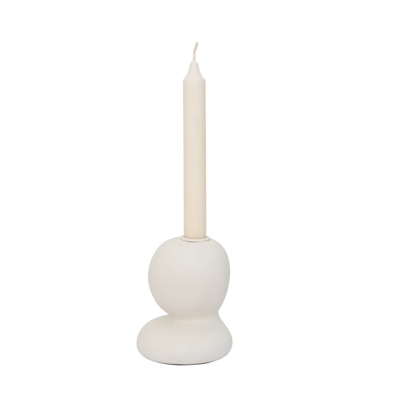 2 Piece Glass Tabletop Candlestick Set