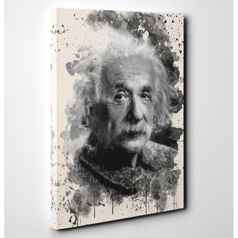 Albert Einstein (2) - Wrapped Canvas, 60cm H x 40cm W