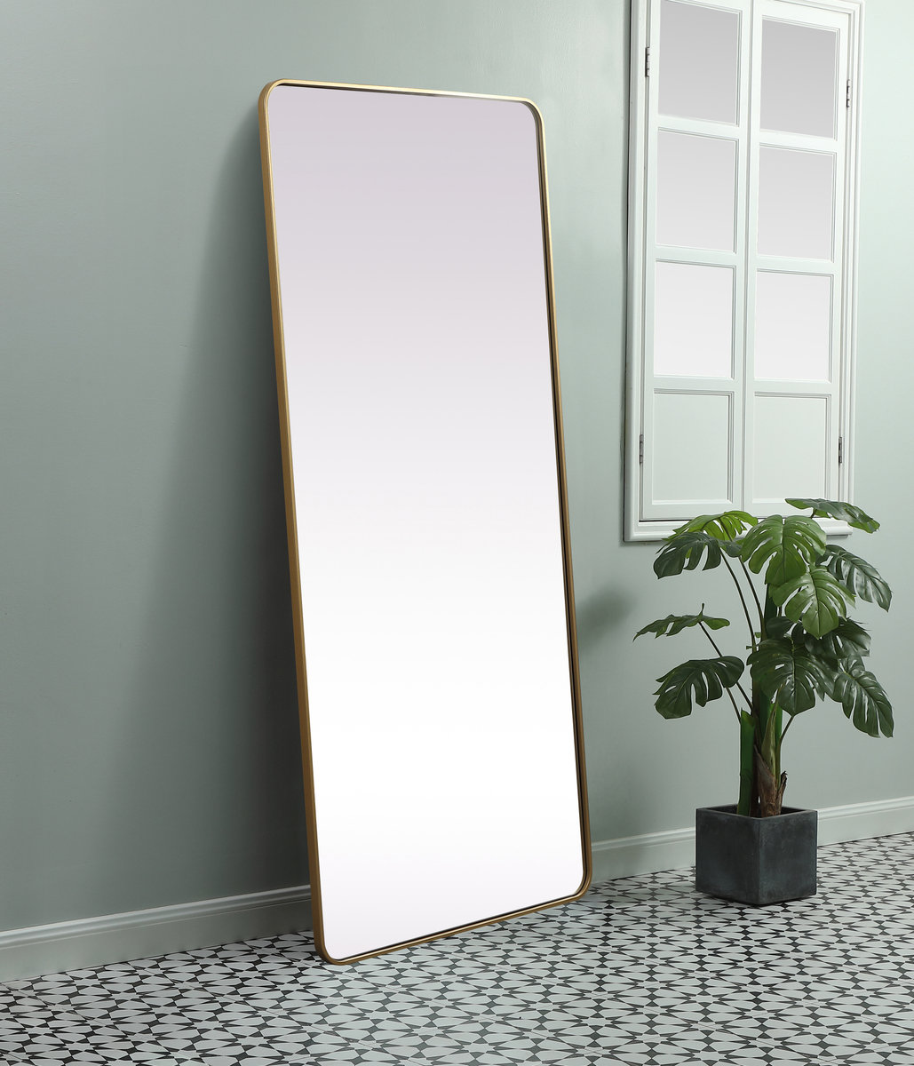 Sabine Accent Mirror, Brass, 72" x 32"