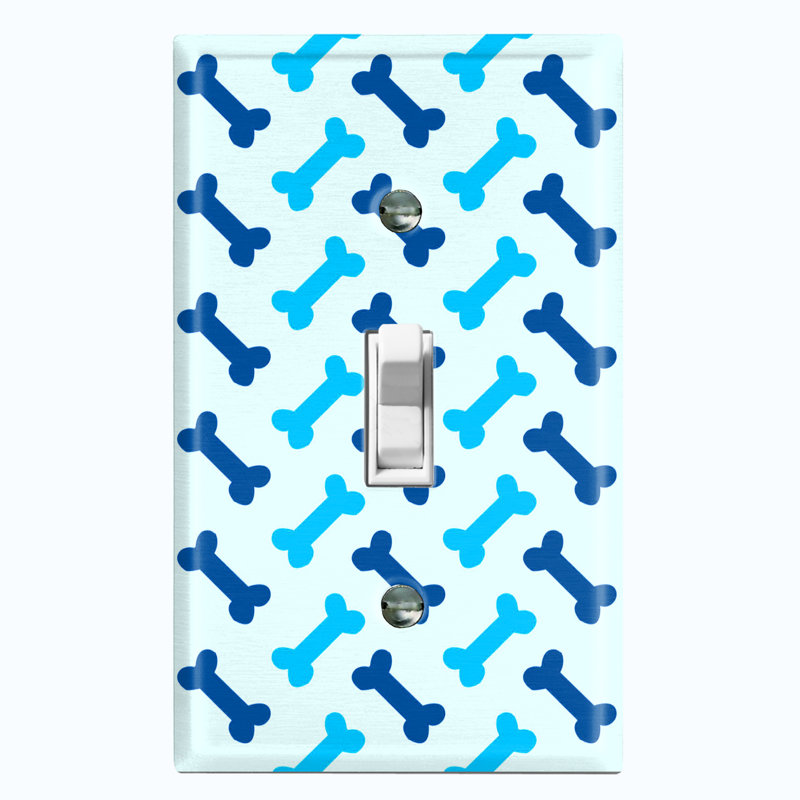 Patterned 1 - Gang Toggle Light Switch Standard Wall Plate