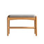 Banc à chaussures en bois massif, rangement Mid-Century moderne avec coussin éponge à rebond élevé pour le vestibule et les espaces de vie