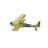 Abbate Metal Airplane Yellow Wall Decor with Chain Hanger