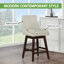 Tabouret pivotant 27,25 po Stepfanie