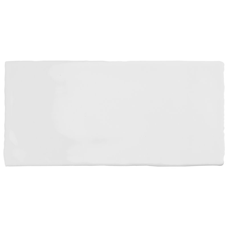 Carrelage mural en céramique aspect brique 3 "x 6" Castillo, Blanc