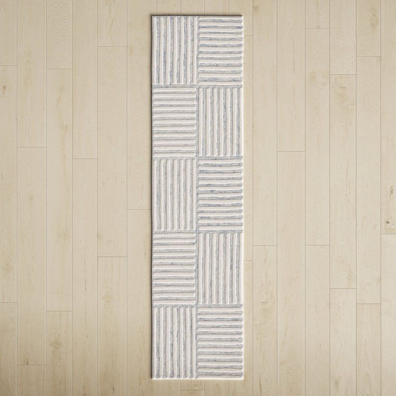 Asgari Wool Striped Indoor Rug, Runner 2'3" x 9'