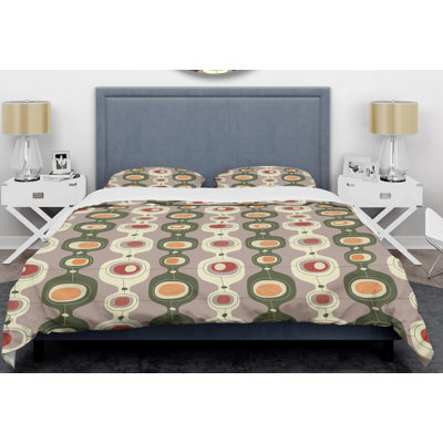 Modern & Contemporary Polyester Twill Geometric Shapes Duvet Cover