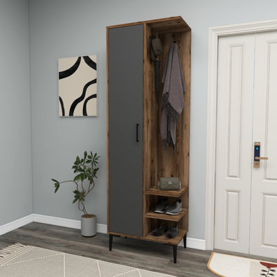 Anabal 60 cm W Hall Tree with Shoe Storage