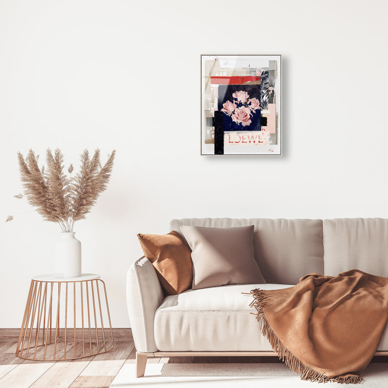 Milano Collage II Print by Oliver Gal, 25"H x 31"W, Silver Floater Frame