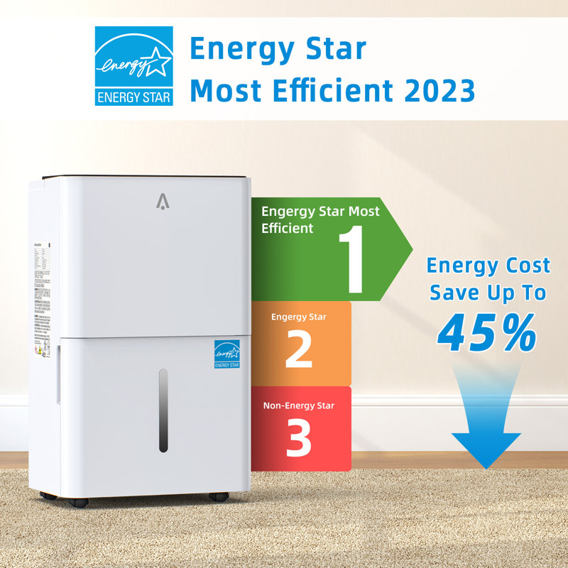 25-Pint Portable Efficient Dehumidifier for 2000 Sq.Ft