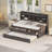 Wooden Captain Daybed Bed with Built-in Bookshelves-490314533-490314530