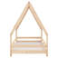 Kids Bed Frame Solid Wood Pine-376840381
