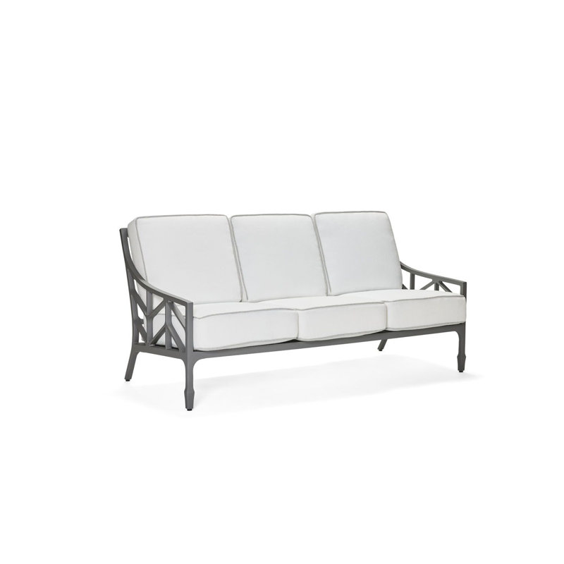 Alberti Sofa, Espresso, Canvas Navy