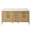 Freestanding Standard Double Vanity Bathroom Vanity With Marble Top
