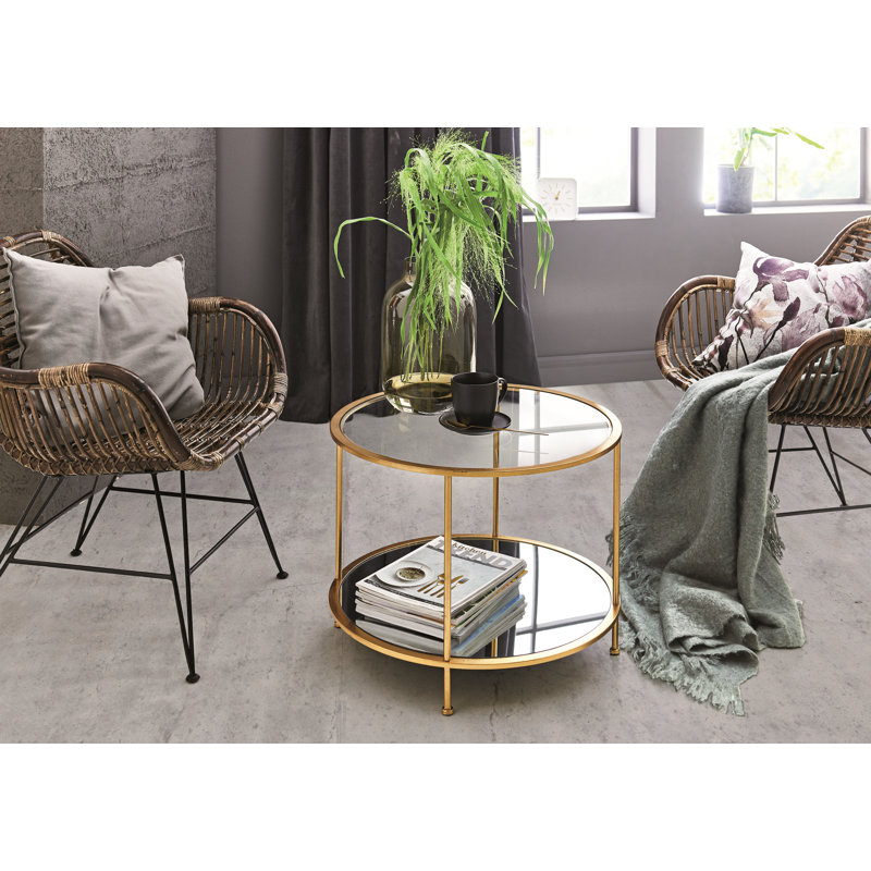 Loftus Glass Top End Table