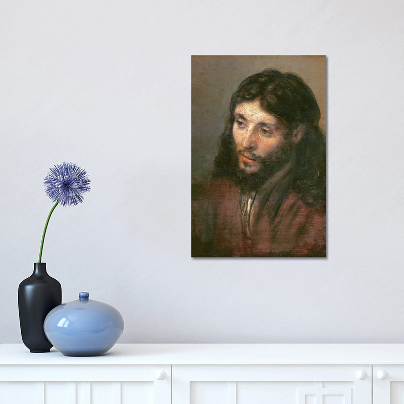 Head Of Christ, C.1648 (Gemaldegalerie) by Rembrandt Van Rijn - Wrapped Canvas Painting, 30.48 cm H x 45.72 cm W