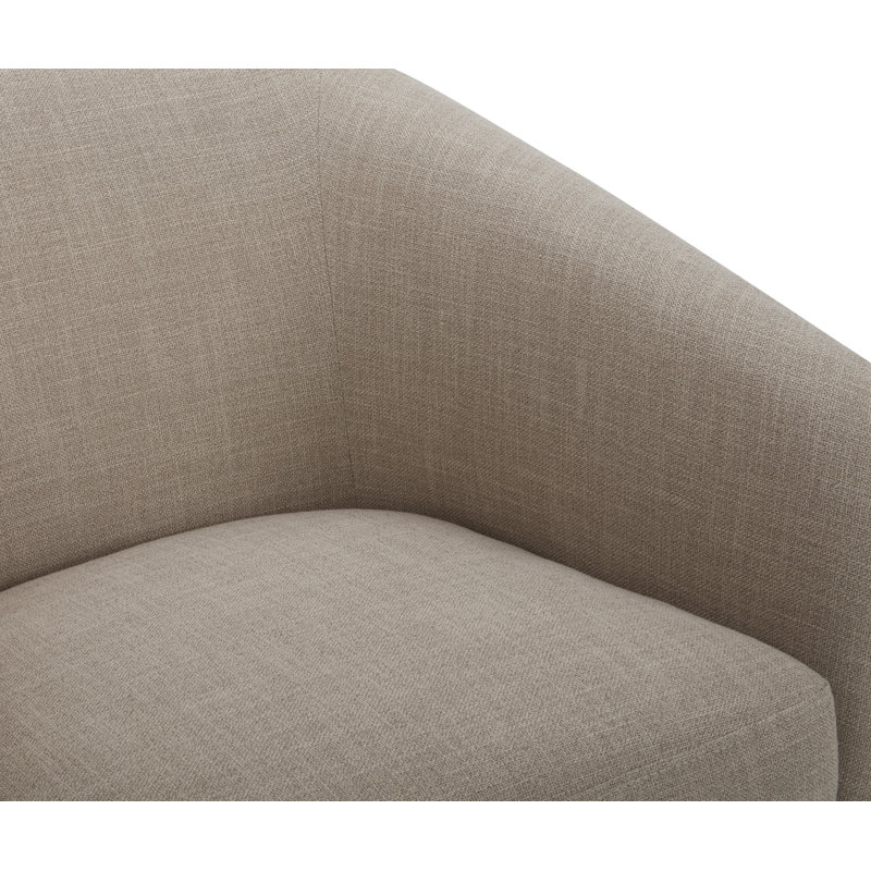 Bennett Upholstered Swivel Barrel Chair (Set of 2)