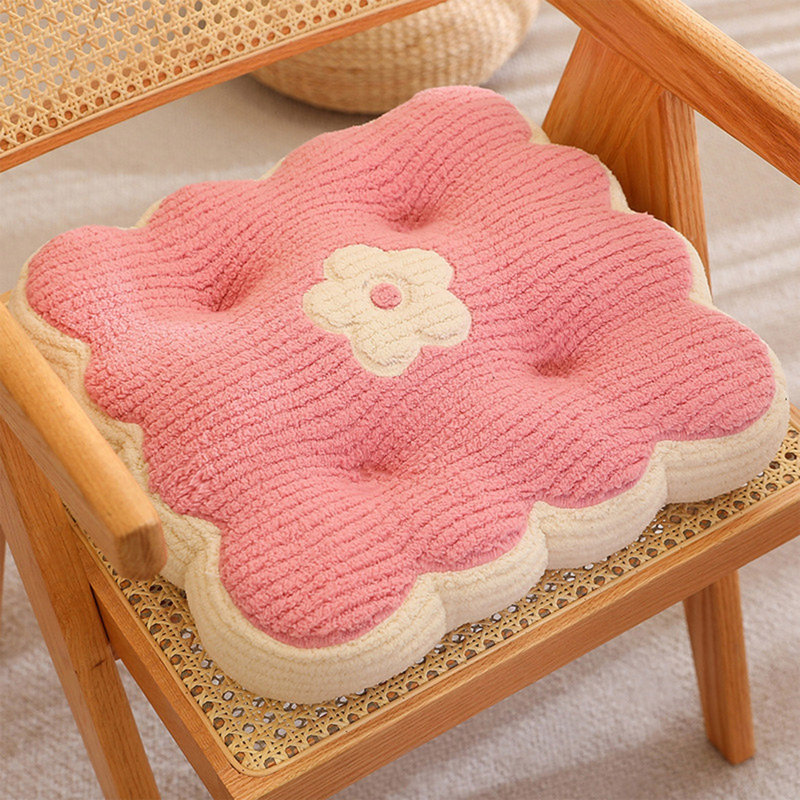 Coussin moelleux Coussin de chaise solide Super doux Coussin de siège confortable et respirant Facile à transporter Convient à la cuisine Salle à manger Salon Chambre à coucher
