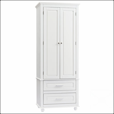 Grande armoire de rangement avec deux tiroirs pour la salle de bain ou le bureau, maximisant l'espace et l'efficacité organisationnelle