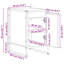 39.5cm W Manufactured Wood Bedside Table-722684272