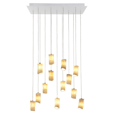 Amorphic Porcelain Pendants Rectangular Chandelier