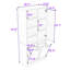 Armoire de rangement autoportante en bois avec tablettes réglables et paniers à linge inclinables-361453900