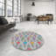 Tapis gris/bleu/rouge à motifs-96188938