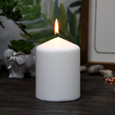 Unscented Pillar Candle