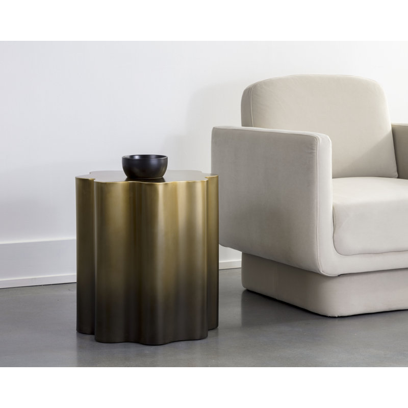 Ikon End Table, Stainless Steel
