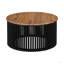 Table d'appoint en bois d'acacia de 30 po SOLID: conception moderne, fabrication durable et assemblage facile